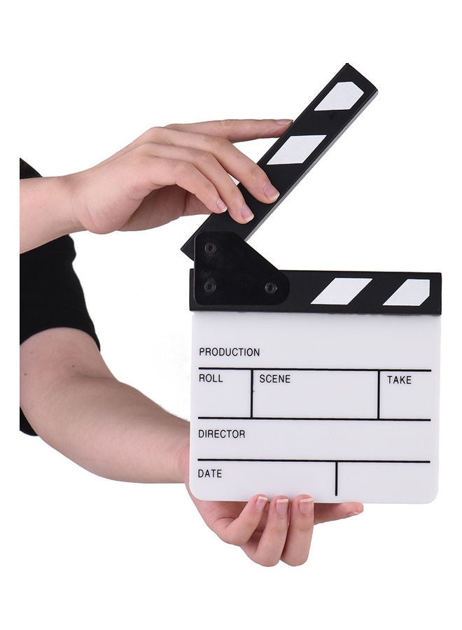 TV Film Director Clapper Board Slate White/Black  - Image 3
