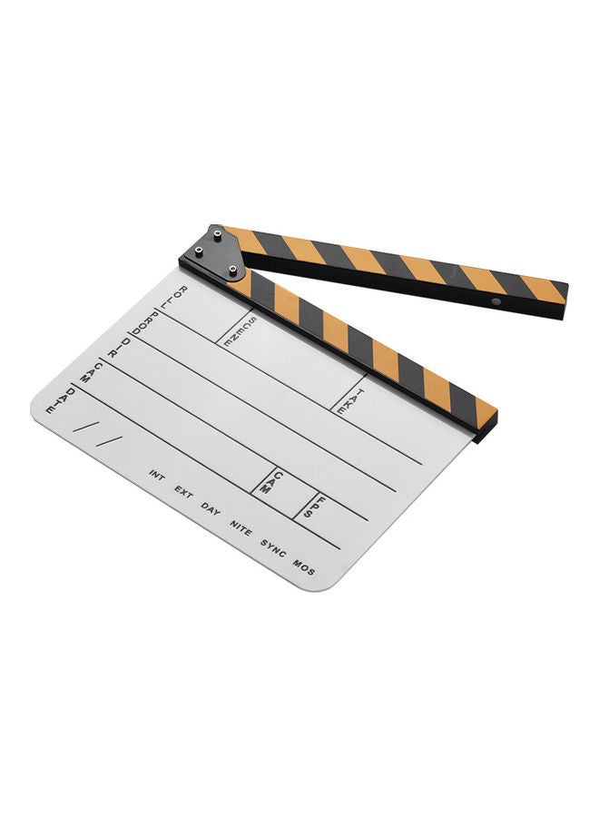 Generic Director Film Clapboard White/Black/Yellow 