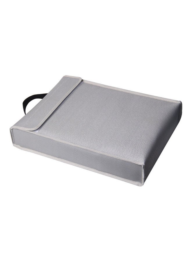 Generic Portable Fireproof Document Bag Silver 