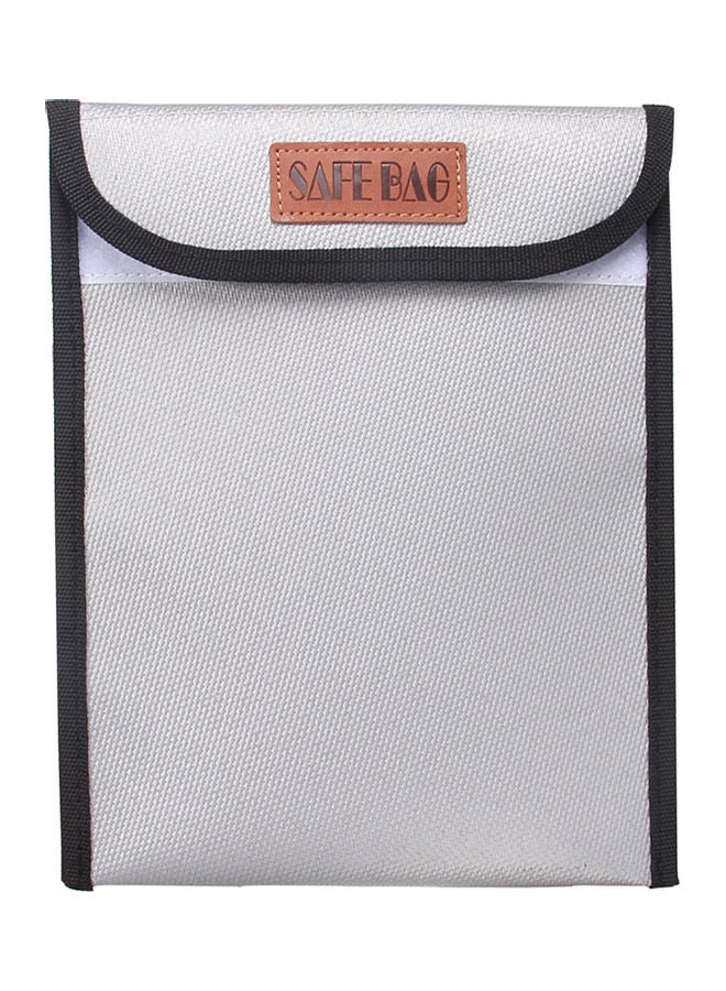 Fireproof Document Bag Silver 