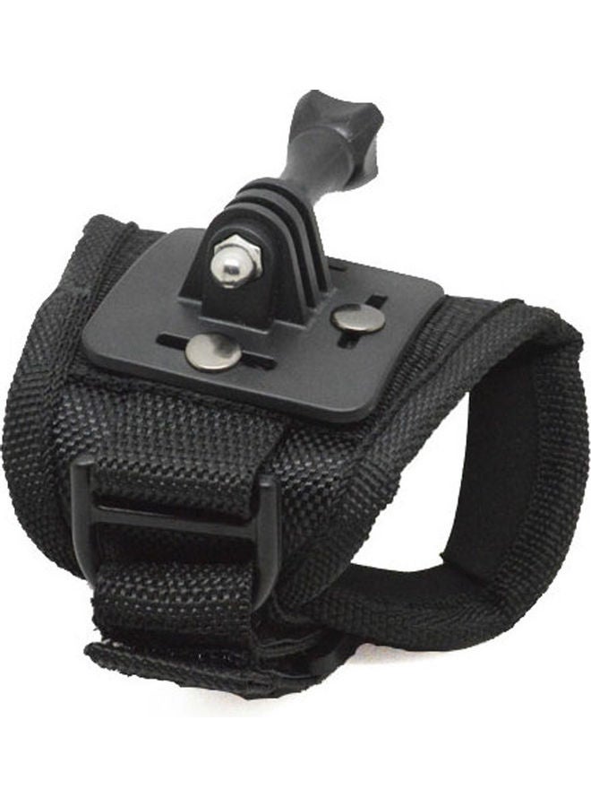 360-Degree Rotation Wrist Hand Strap Holder Mount Black 