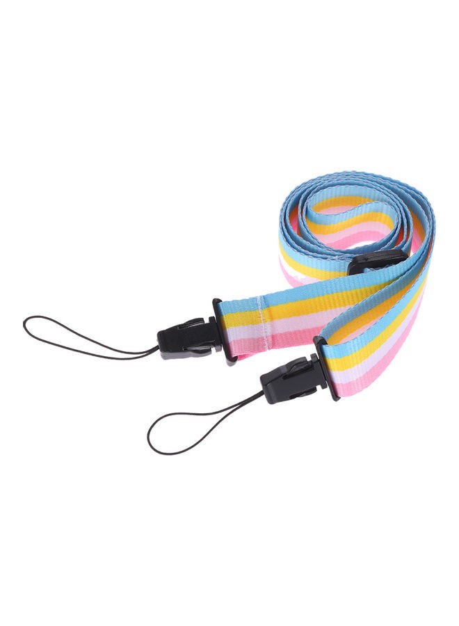 Generic Adjustable Colourblock Pattern Camera Neck Strap For Fujifilm Instax Mini Multicolour 