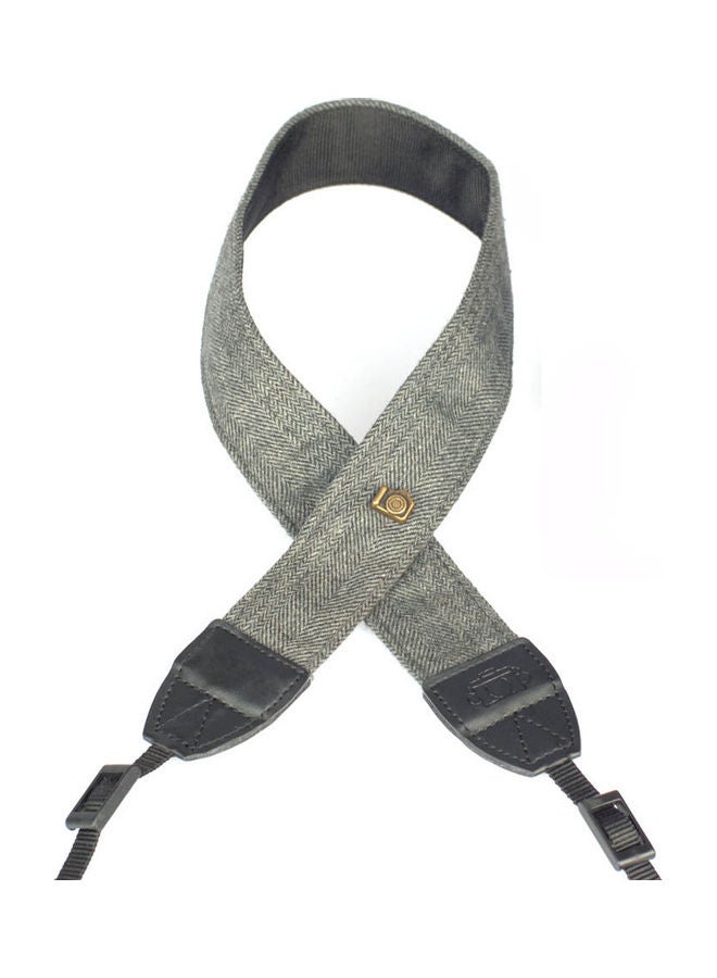 Generic Vintage Camera Shoulder Neck Strap Grey/Black 