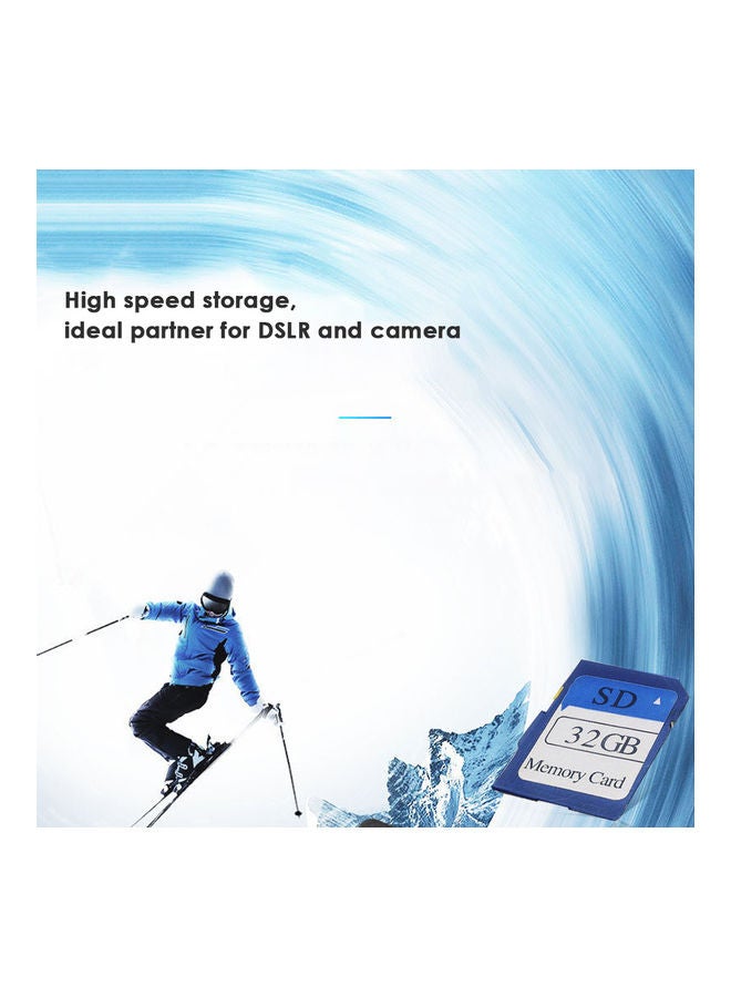 High Speed SD Memory Card White/Blue - Image 3