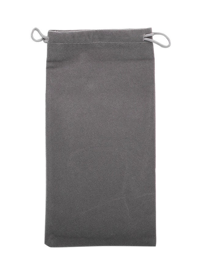 Generic Portable Mini Drawstring Pattern Storage Sleeve Grey 