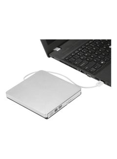 Generic USB Portable Ultra Slim External Slot-In CD DVD ROM Player White  - Image 3