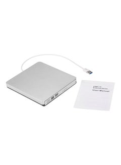Generic USB Portable Ultra Slim External Slot-In CD DVD ROM Player White  - Image 5