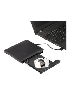 Generic USB Portable Ultra Slim External Slot-In CD DVD ROM Player Black  - Image 2