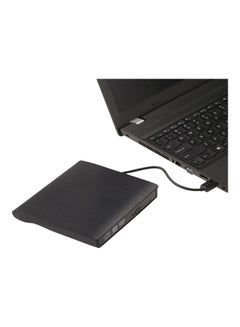 Generic USB Portable Ultra Slim External Slot-In CD DVD ROM Player Black  - Image 3