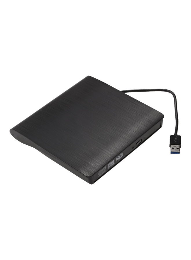 USB Portable Ultra Slim External Slot-In CD DVD ROM Player Black