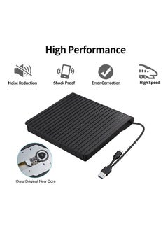 Generic Ultra-Thin Type-C External Optical Drive Mobile DVD-RW Burner Black  - Image 3