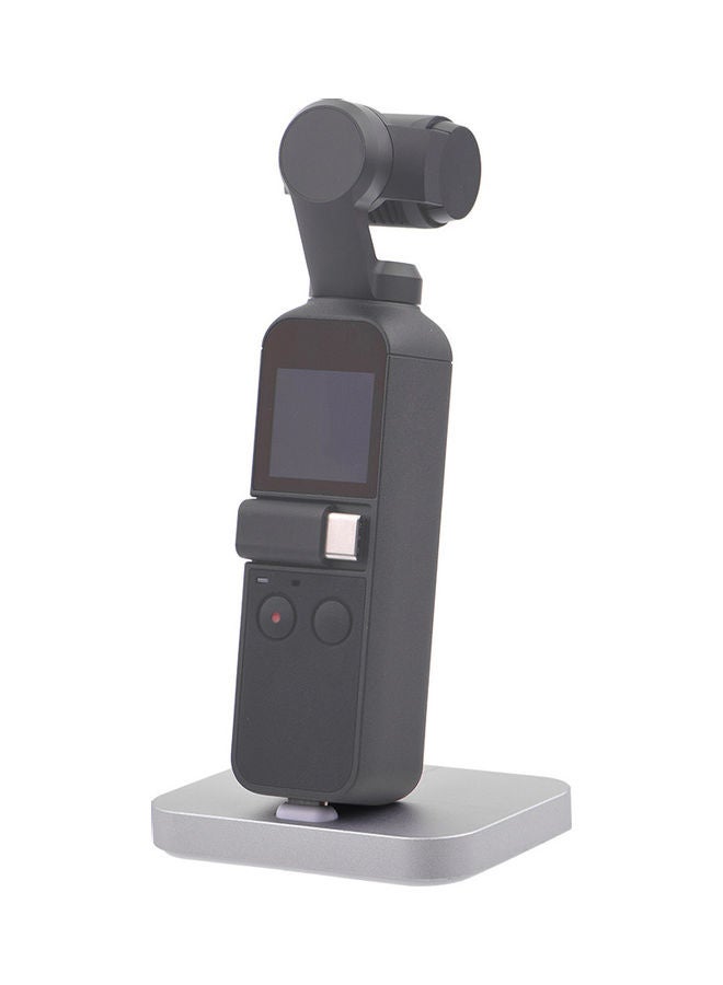 Generic DJI OSMO Pocket Handheld Gimbal Desktop Charger Silver  - Image 2