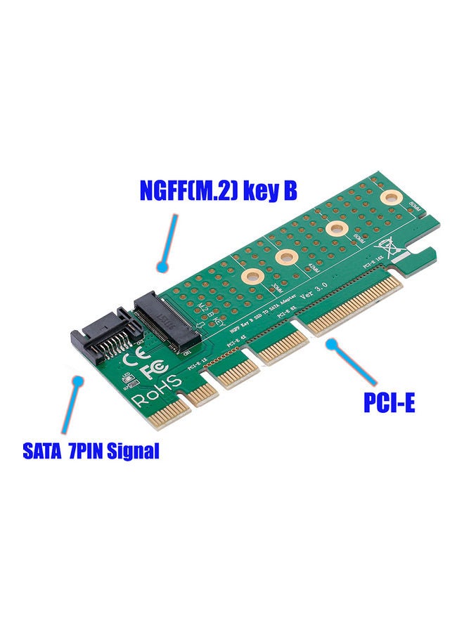 ماركة غير محددة بطاقة محول من SSD إلى SATA 3 أخضر  - Image 3