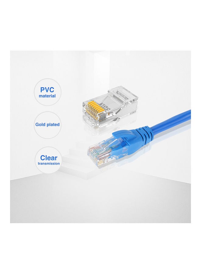 ماركة غير محددة - كابل توصيل شبكة Cat6 أزرق - Image 1