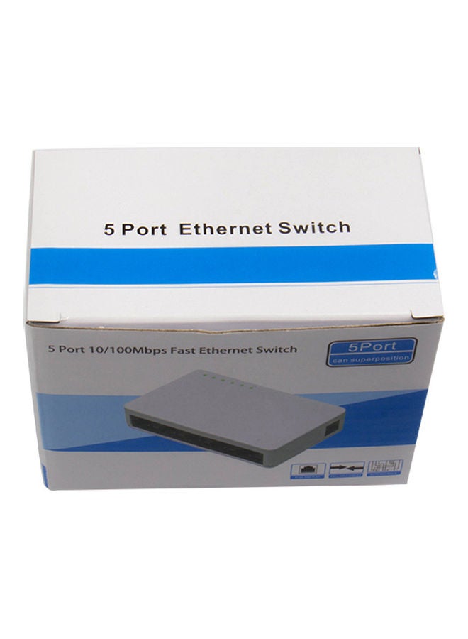 5 Port Ethernet Switch White  - Image 2