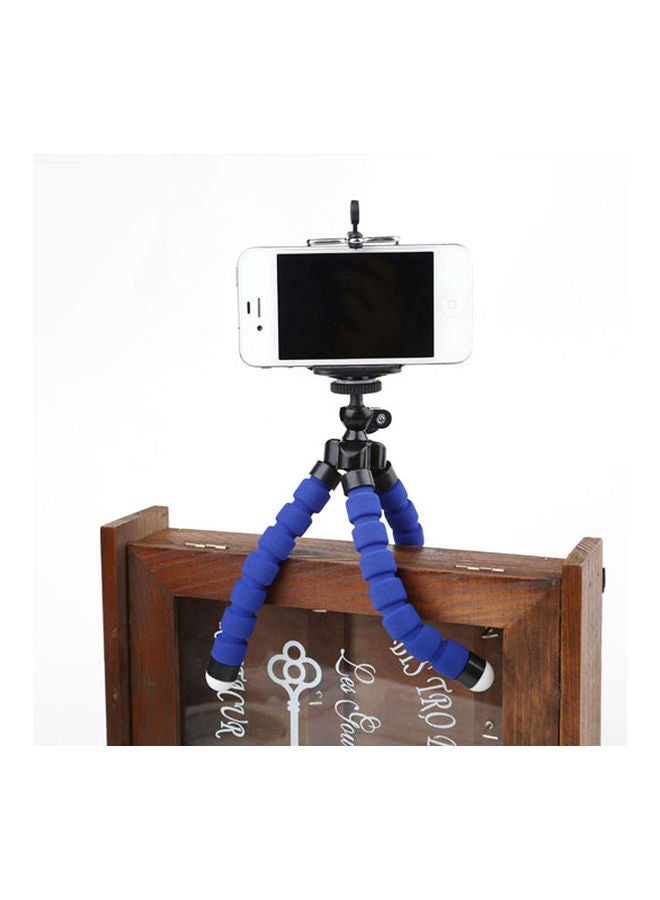 Mini Flexible Sponge Octopus Tripod For Smartphones/Camera Blue - Image 2