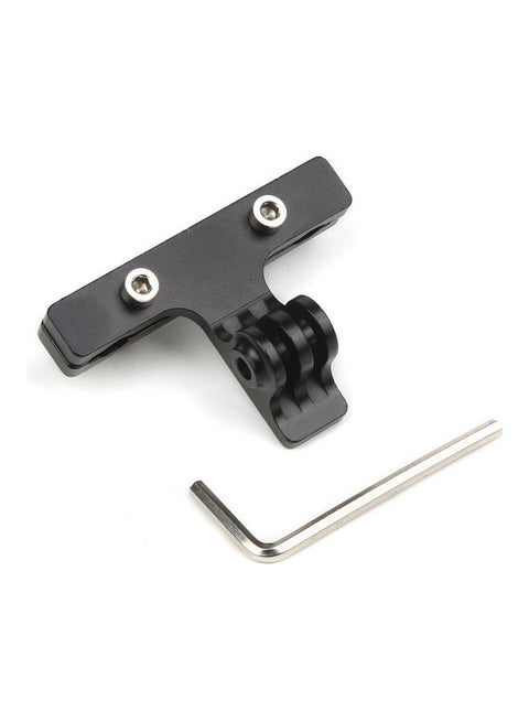 Aluminum Alloy Bicycle Rail Mount For GoPro Hero Action Camera Black