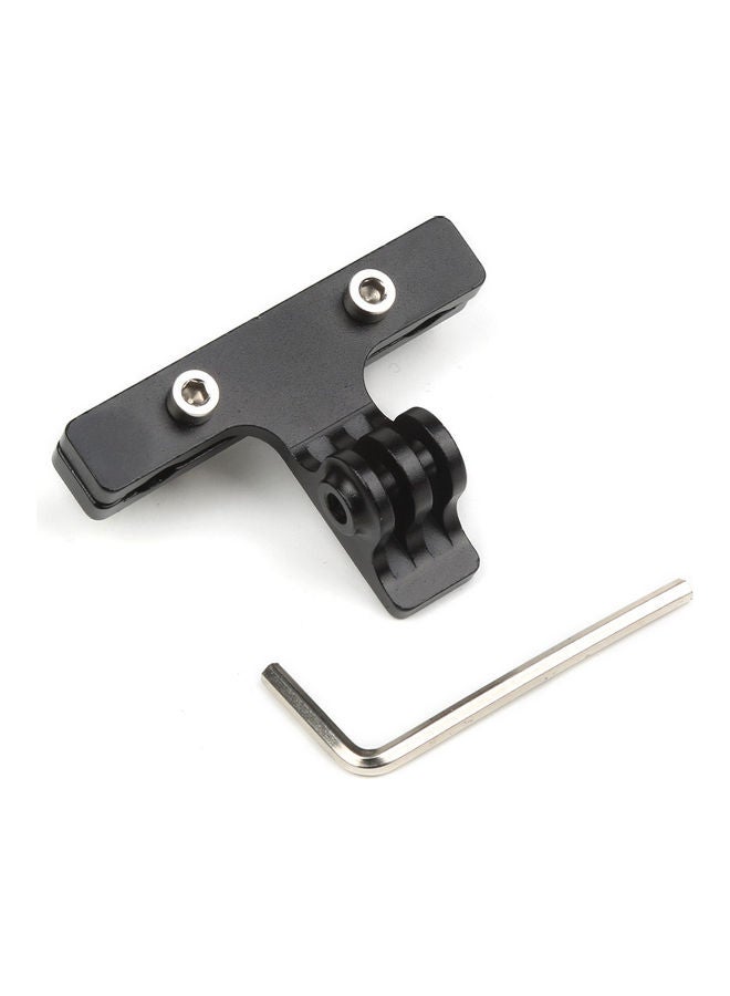 Aluminum Alloy Bicycle Rail Mount For GoPro Hero Action Camera Black