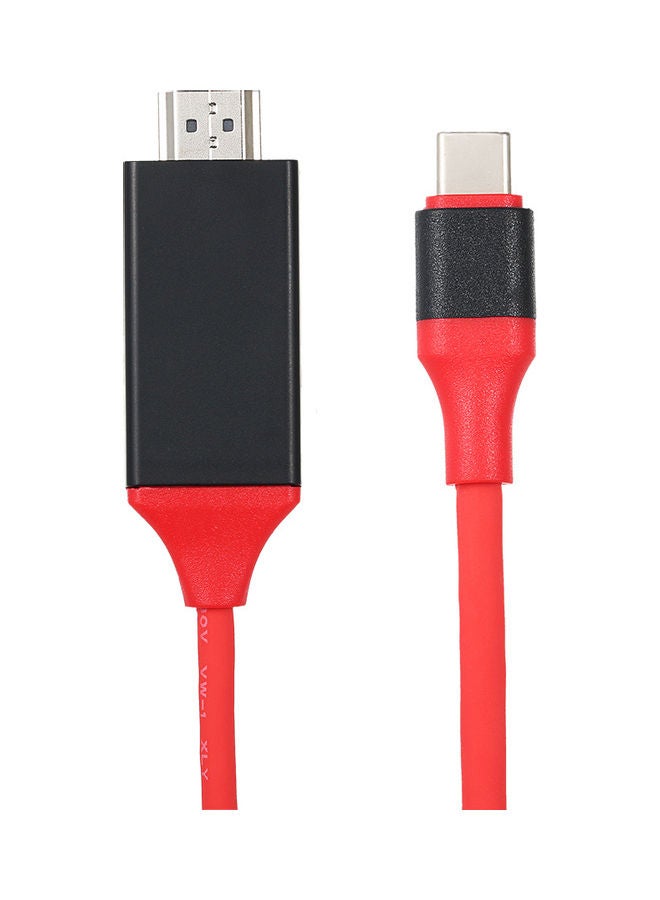 USB-C To 4K HDTV Cable Male Adapter Multicolour - Image 1
