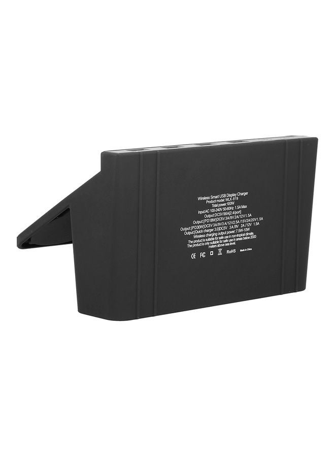 819 6 Port USB Charger Black/Clear  - Image 3