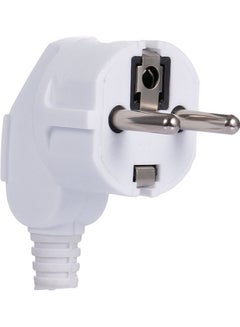 16A EU Removable Plug Round Pin White/Silver