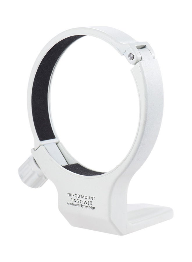 Aluminum Tripod Mount Ring White 