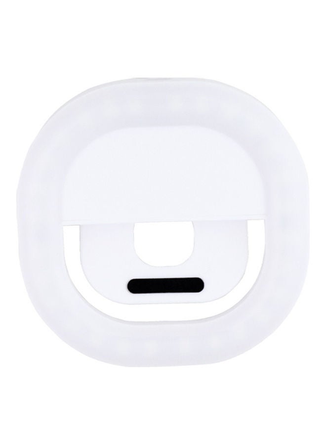 Selfie Light Annular Supplementary Light Lamp For Mobile White 
