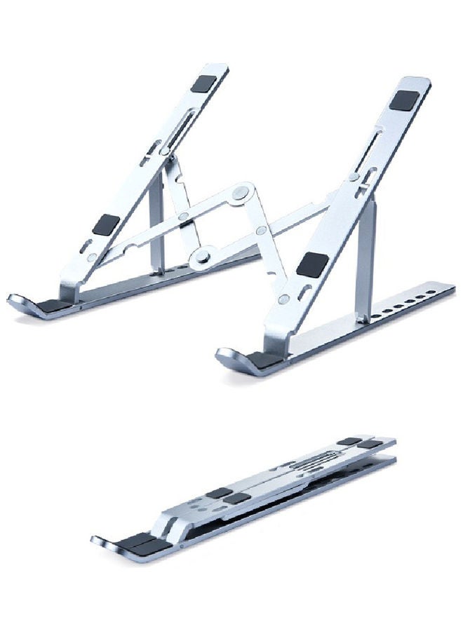 Laptop Holders Desk Dock Bracket Silver - Image 1