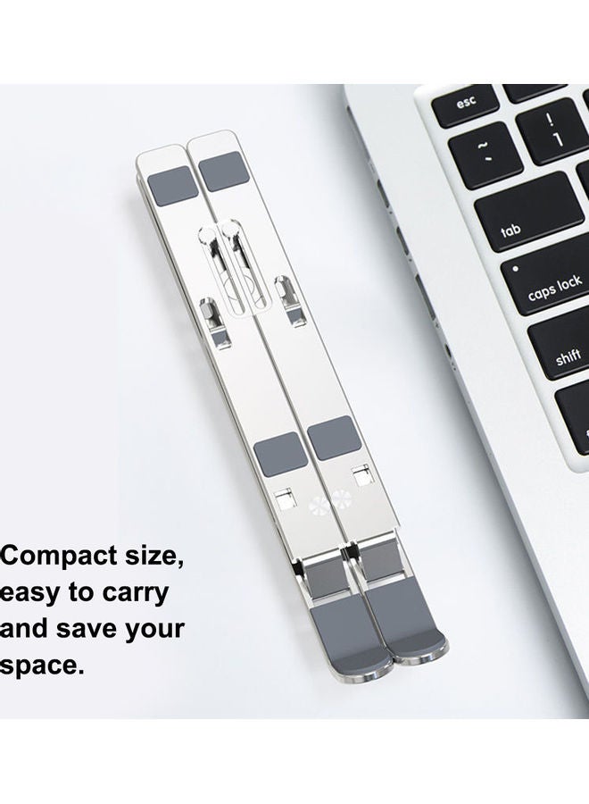Laptop Holders Desk Dock Bracket Silver - Image 2