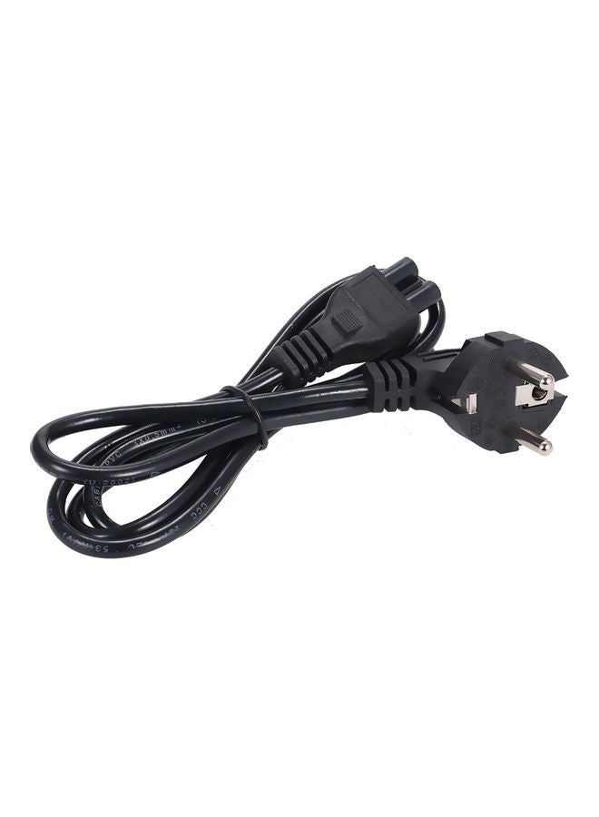 2-Prong AC Power Supply Cable Cord Black