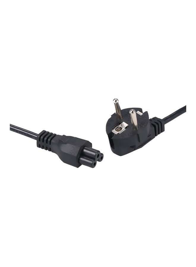 2-Prong AC Power Supply Cable Cord Black