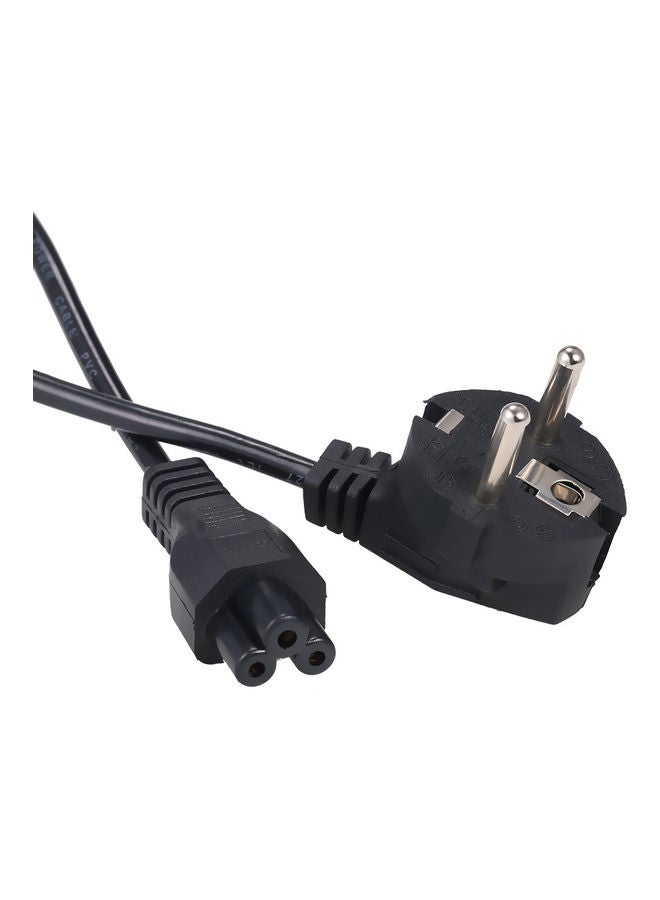 2-Prong AC Power Supply Cable Cord Black
