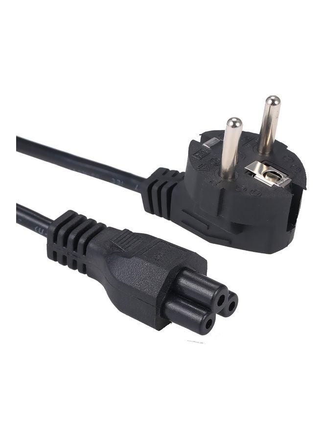 2-Prong AC Power Supply Cable Cord Black