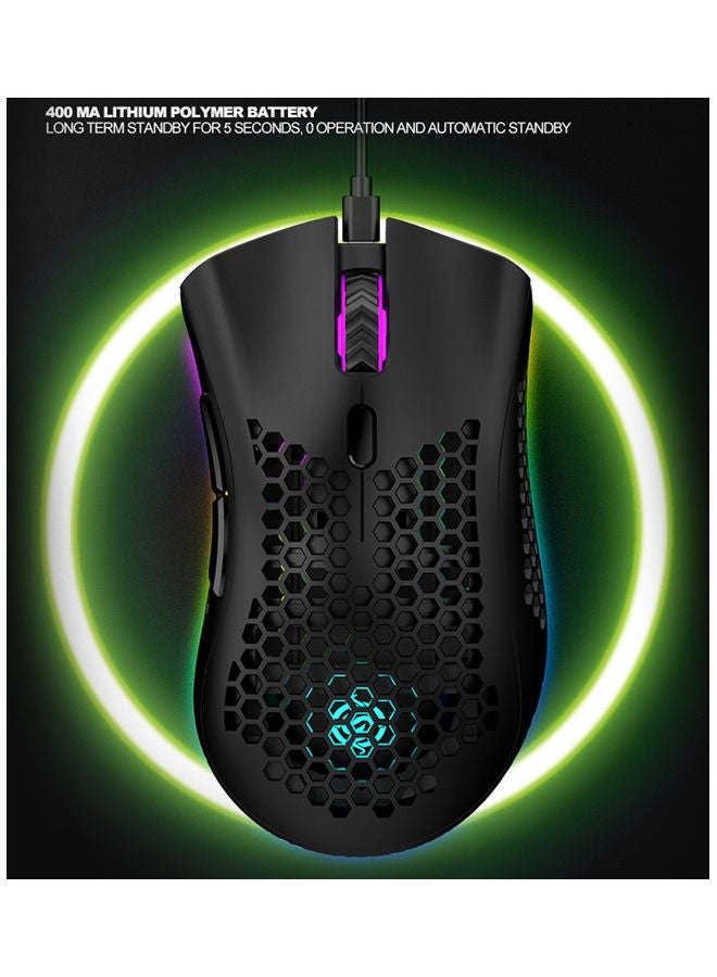 Wirelessly Mouse With USB Receiver Plug Black - Image 2