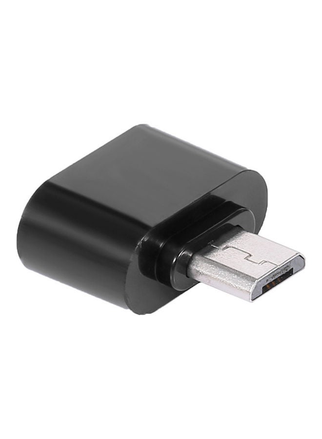 Micro USB Male To USB 3.0 Female Adapter Black  - Image 1