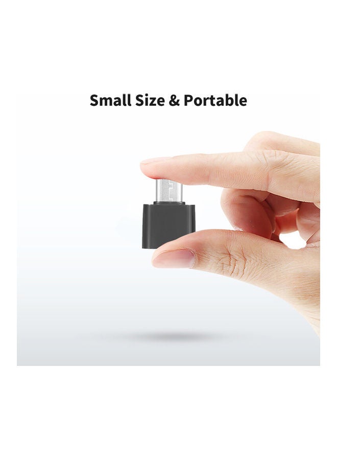 Micro USB Male To USB 3.0 Female Adapter Black  - Image 3
