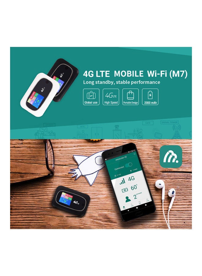 Generic - 4G LTE CAT4 150Mbps Mobile Wireless Wifi Router Black - Image 1