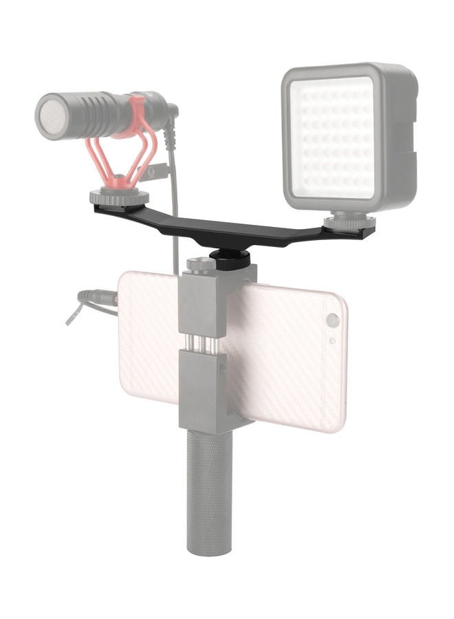 Double Cold Shoe Mount Black  - Image 3