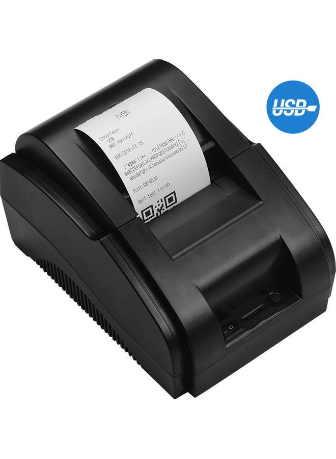 USB Thermal Receipt Printer Black  - Image 1