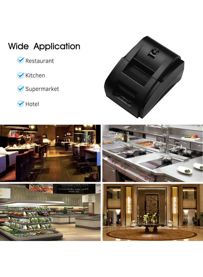USB Thermal Receipt Printer Black  - Image 4