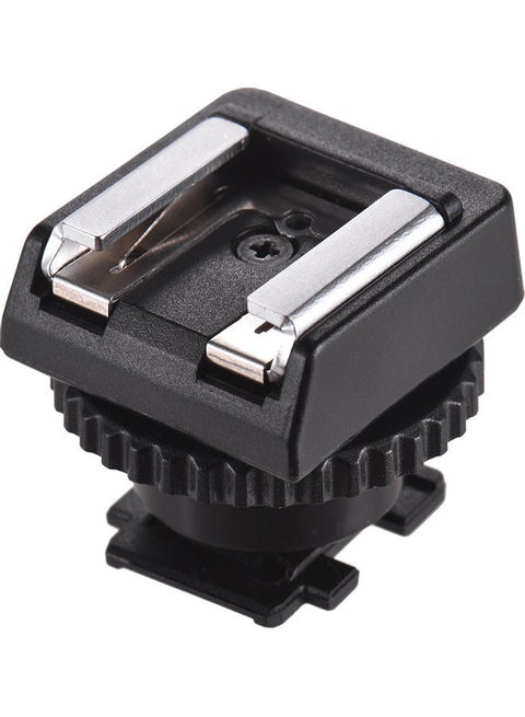 Flash Hot Shoe Mount Adapter For Sony Camcorder Black/Silver