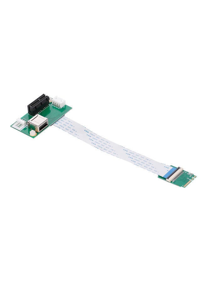 Generic Mini PCI-E To PCI-E Extension Cord Adapter Card With Vertical Slot Multicolour  - Image 2