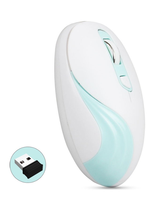 2.4GHz Wireless Mouse White/Blue - Image 1