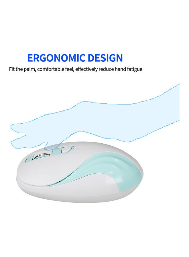 2.4GHz Wireless Mouse White/Blue - Image 2