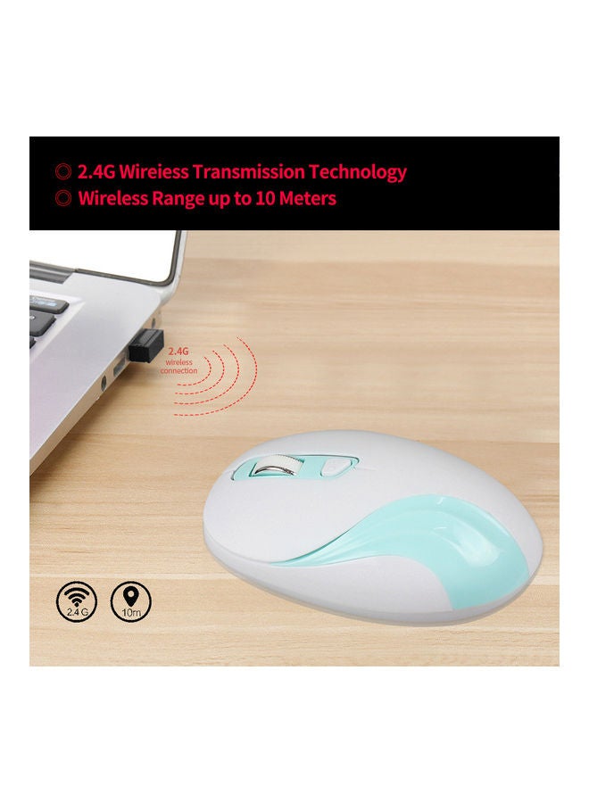 2.4GHz Wireless Mouse White/Blue - Image 3
