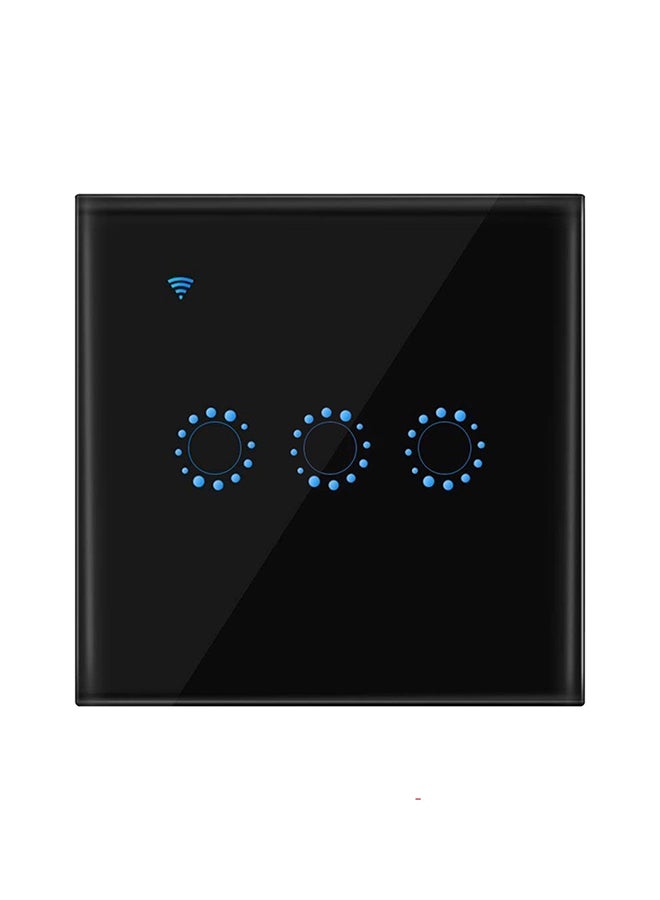 Wifi Remote Control Smart Switch With Alexa Echo Black 9.5x4x9cm