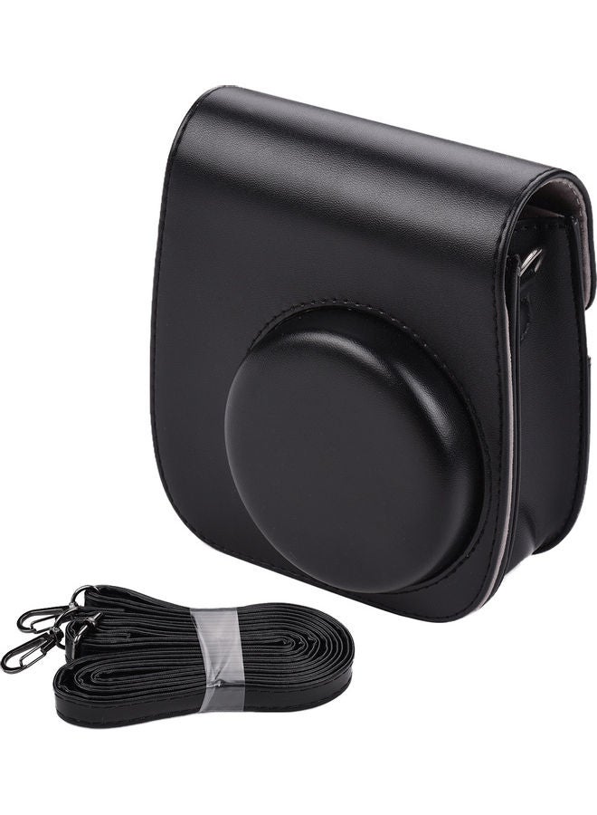 Portable Camera Case With Shoulder Strap For Fujifilm Instax Mini 11 Black 