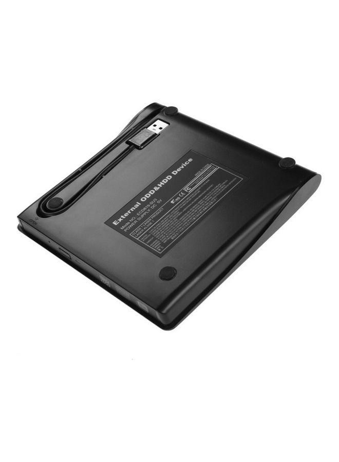 Mobile External USB Enclosure Case For CD Drive Black - Image 2