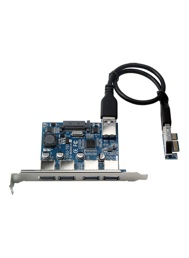 4-Port USB Expansion Converter Card Power Supply Module Multicolour - Image 1