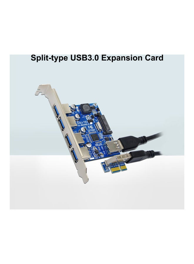 4-Port USB Expansion Converter Card Power Supply Module Multicolour - Image 2